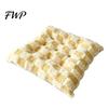 High Resilience Fiber Cushion Square Plush Chair with Ties, Buffalo Check Plaid Seat Cushion, Skin Friendly Dormitory Mat Fluffy Non Slip Warm Pad for