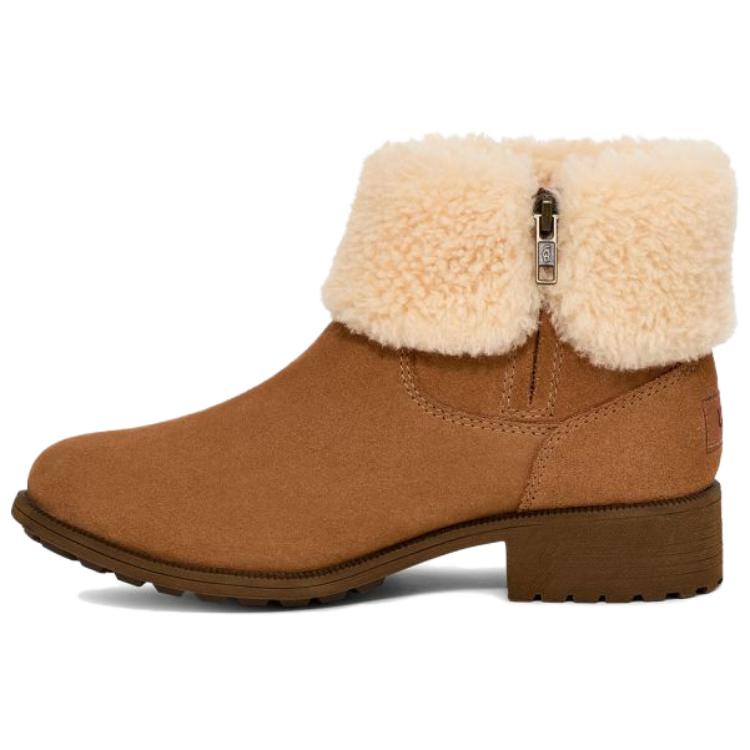 UGG Удобные Теплые Короткие Ботинки Женские ботинки Коричневые 1166756-CHE