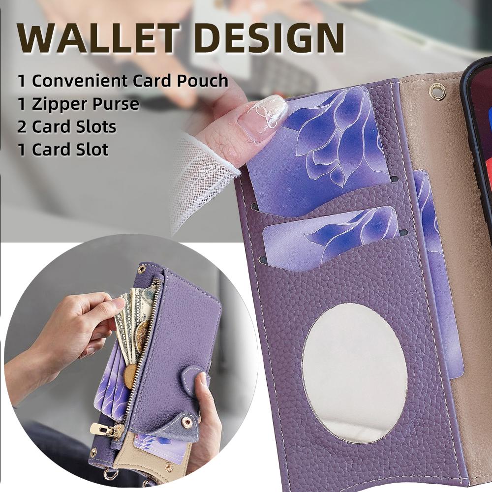 For Vivo X200s 5G Leather Case Wallet Stand Cover Irregular Tail Style with Chain Strap