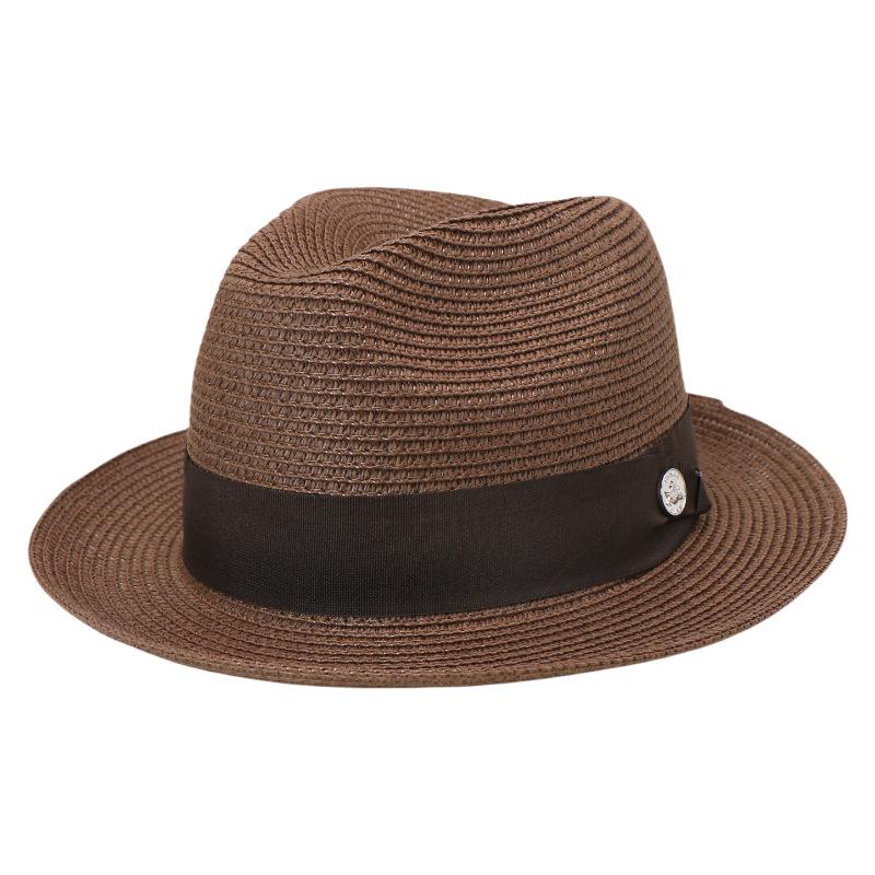Straw Sun Hat Braided Rolled Brim Sun Protection for Spring Summer Outdoor Trips Travel Unisex Headwear for Men Women