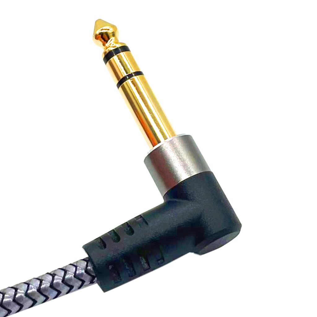 Кабель для гитары 6,35 мм на 6,35 мм 1 м или 2 м Профессиональный медный провод Аудиокабель Разъемы Инструментальный кабель для электрогитары