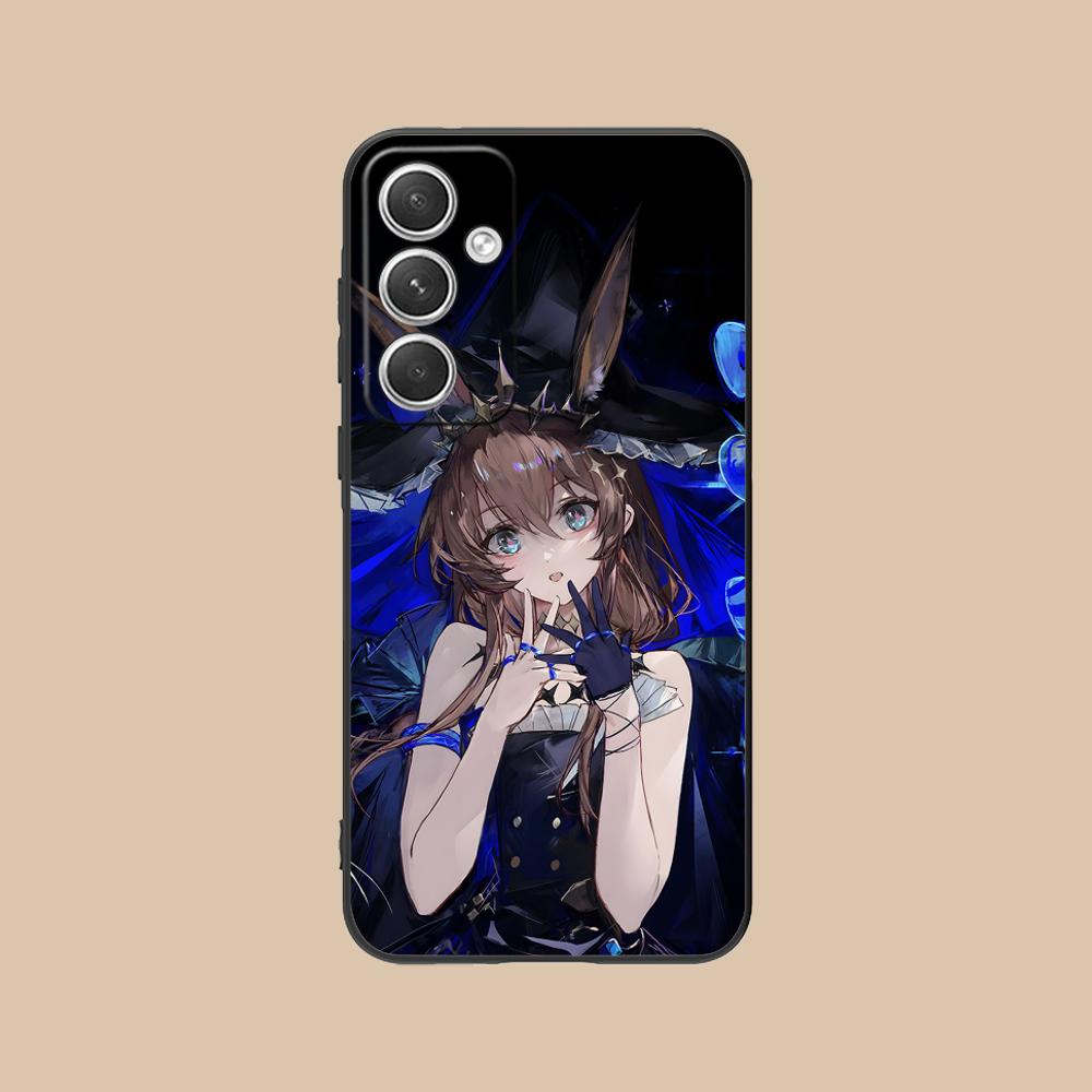 Чехол для мобильного телефона Arknights Amiya для Samsung Galaxy S25 S24 S23 S22 S21 S20 Note20 Plus FE Ultra Цветной Защитный Роскошный Чехол