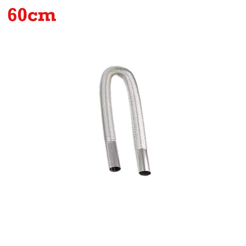 60/100/120/150/200/250/300cm Stainless Steel Spiral Exhaust Pipe Air Diesel Parking Heater Gas Vent Hose Car Truck Tailpipe