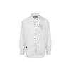 Evisu SS24 Повседневная оверсайз рубашка-куртка с цветочной вышивкой и стразами в форме сердца Женские рубашки 2ESGNW4SJ6003RXCT