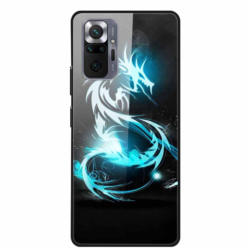 Цветная закаленная стеклянная крышка для чехла Xiaomi Redmi Note 10 Pro, жесткий противоударный Funda для чехлов Redmi Note10 / Note 10Pro, корпус