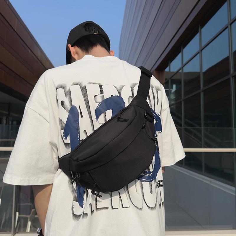Новая мужская сумка через плечо для мобильного телефона;s Street Brand Bag Кошелек для отдыха Велосипедная нагрудная сумка для мужчин и женщин с нейлоновой сумкой на плечо