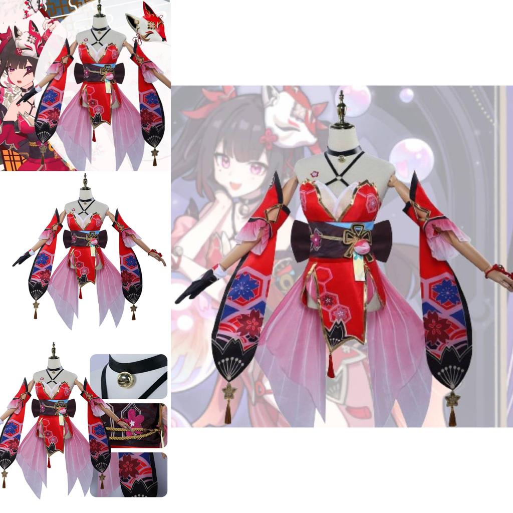 Japanese And Korean Casual Style Fireworks Cosplay Costume Polyester Fabric Xs-xxxl Sizes