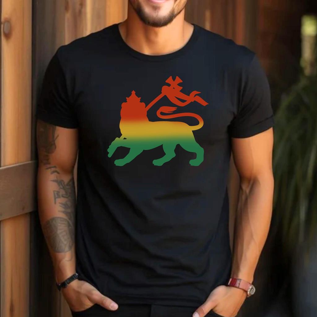 Rasta Shirt, Lion of Judah Rasta Reggae T-Shirt, Unisex Bella+Canvas Tee, Marley T-Shirt, Rastafari Shirt