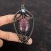 Tree Of Life Rhodonite Pendant Copper Wire Wrapped Pendant Handmade Rainbow Moonstone Pendant Copper Wire Jewelry Gemstone Pendant For Gift