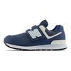 NB 574 Низкие детские беговые кроссовки Сине-белые Детские PV574KIE
