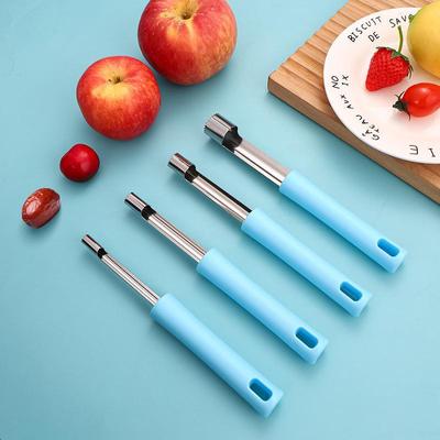 Нож для удаления сердцевины из яблок и фруктов из нержавеющей стали с пластиковой ручкой