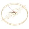 Wall Clock Unique Design Elegant Fashionable Hanging Clock Decoration with Premium Walnut Hands
