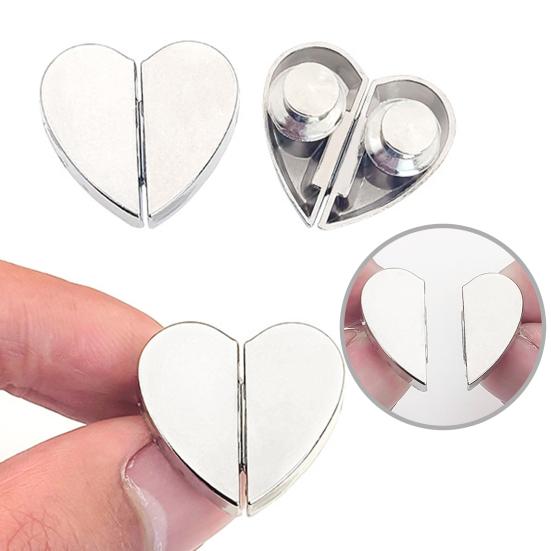 Heart-Shaped Curtain Magnets Curtain Buckles Keep Curtain Closed Curtain Closure Clips Prevent Light Leaking for Home Bedroom Bathroom Office