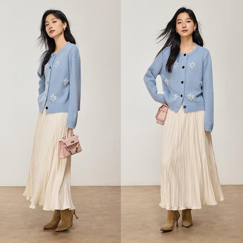 VICTORIA&VERA Женский вязаный свитер из смесовой шерсти с вышивкой