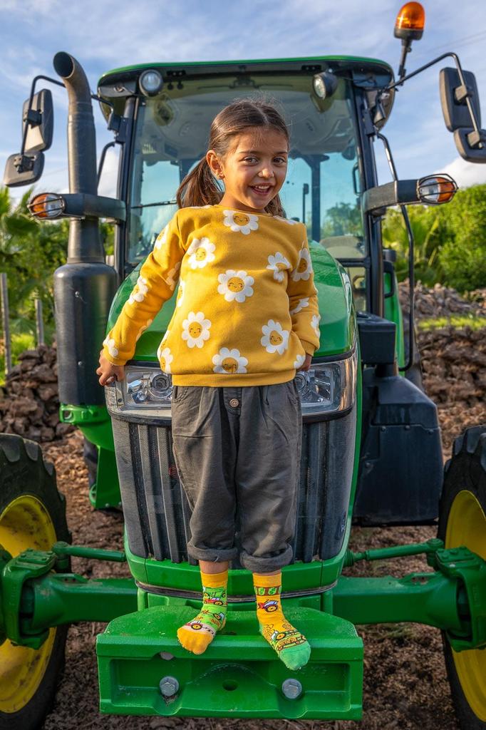 Тракторы - носки для детей 31-35 лет