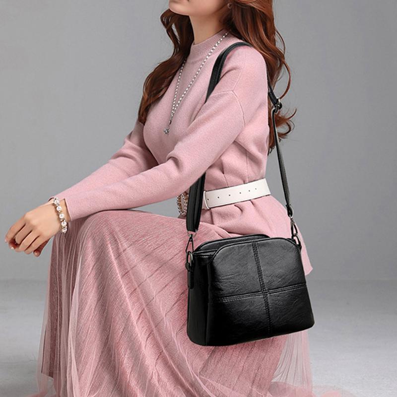 Yogodlns Women's Retro Design Crossbody Bag Trend Quality PU Leather Bucket Shoulder Bags Small Handbags