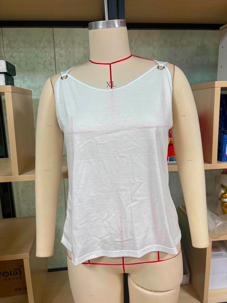 Женская майка с V-образным вырезом, базовая, с принтом, повседневная, струящаяся, без рукавов, с глубокими боковыми вырезами для женщин