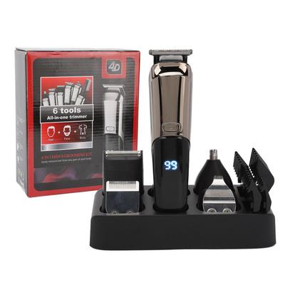 Электрическая машинка для стрижки волос с направляющими гребнями Все в одном Триммер Мультигрумер Моющийся светодиодный дисплей для