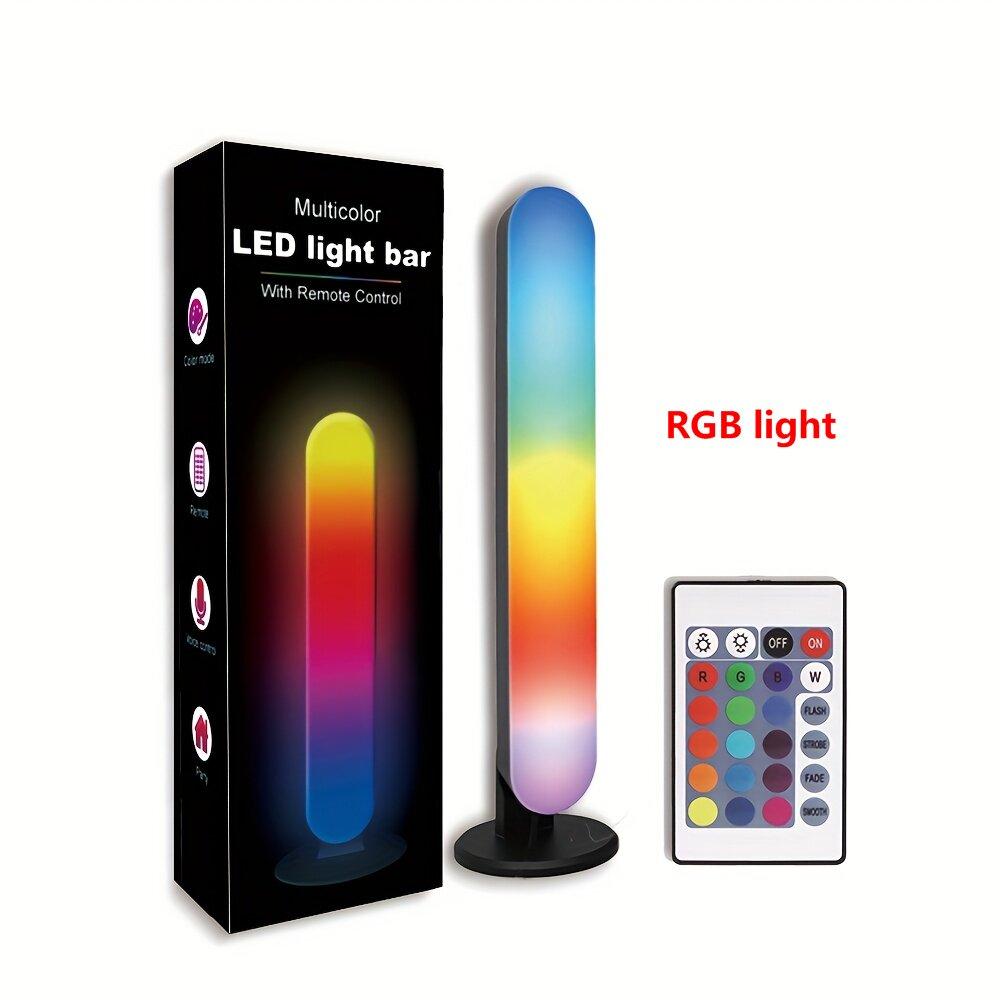 1 шт. RGB звукосниматель свет музыкальный ритм огни модернизированная USB перезаряжаемая модель рождественское украшение настольный RGB световой бар музыкальный ритм