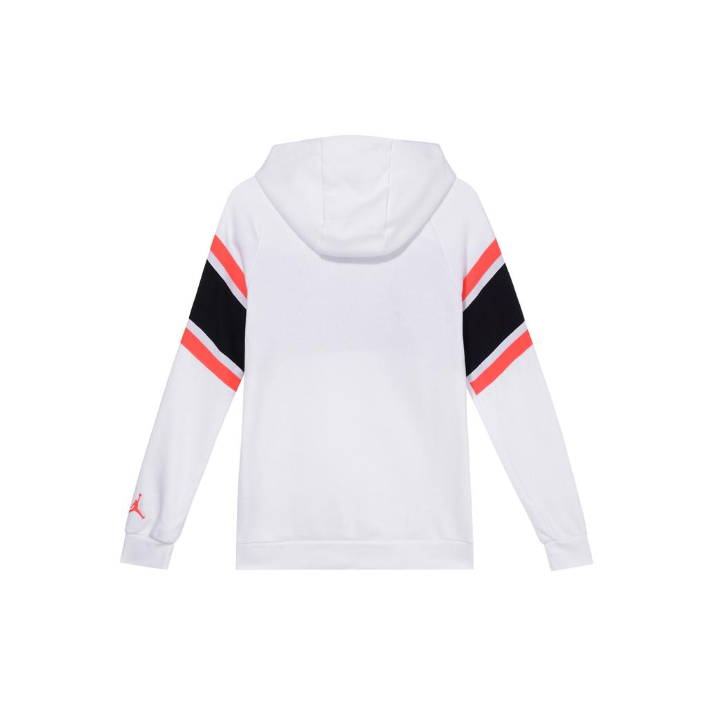Jordan Флисовый пуловер с капюшоном и логотипом Air, мужские топы белого цвета BQ5655-100