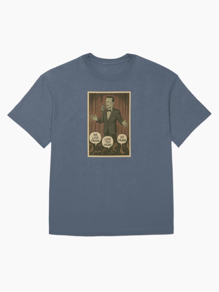 Frank Sinatra Funny Monster Crooner Parody Design Oversized T-Shirt