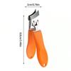 2Pcs(Черный+оранжевый) Кусачки для ногтей с широким раскрытием, защитой от брызг и скошенным лезвием, скошенные кусачки для ногтей