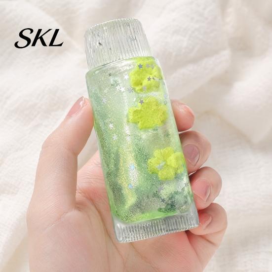 Toothpaste Tube Shape Toy Clear Glitter Toy, Stress Relief Fruit Squeeze Slow Rising Soft Sensory for Kids Adults Relaxation
