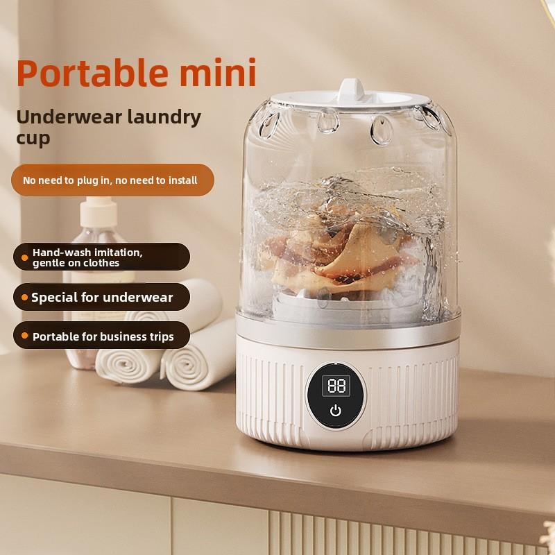 Мини-чашка для стирки - Компактное и портативное устройство для чистки и ухода за нижним бельем для мам и малышей, Простое в использовании без установки.