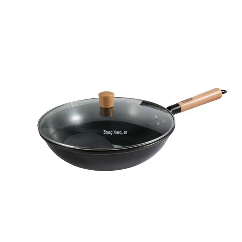 Zhang Xiaoquan 32cm Southern Iron Wok with Lid