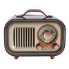 Ретро Bluetooth-колонка Радио Портативное AM FM SW Радио Перезаряжаемая Беспроводная Колонка с Телескопической Антенной для Дома