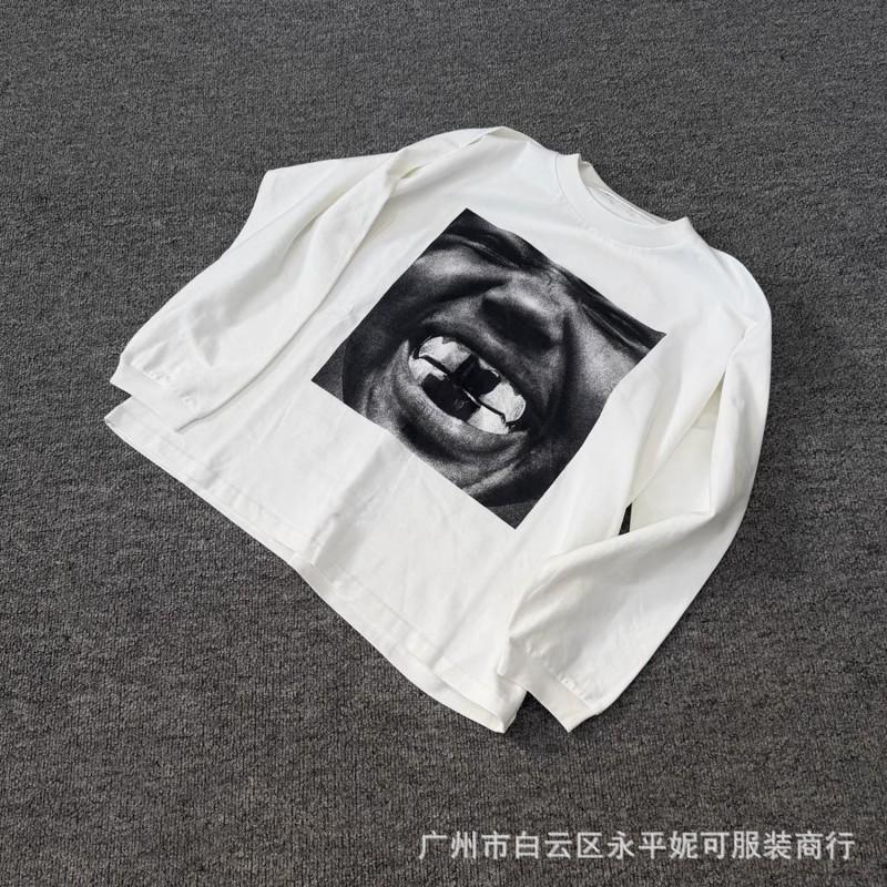 Mens Oversized Graphic Tee Streetwear Loose Fit Cotton Blend Short Sleeve T-Shirt Casual
