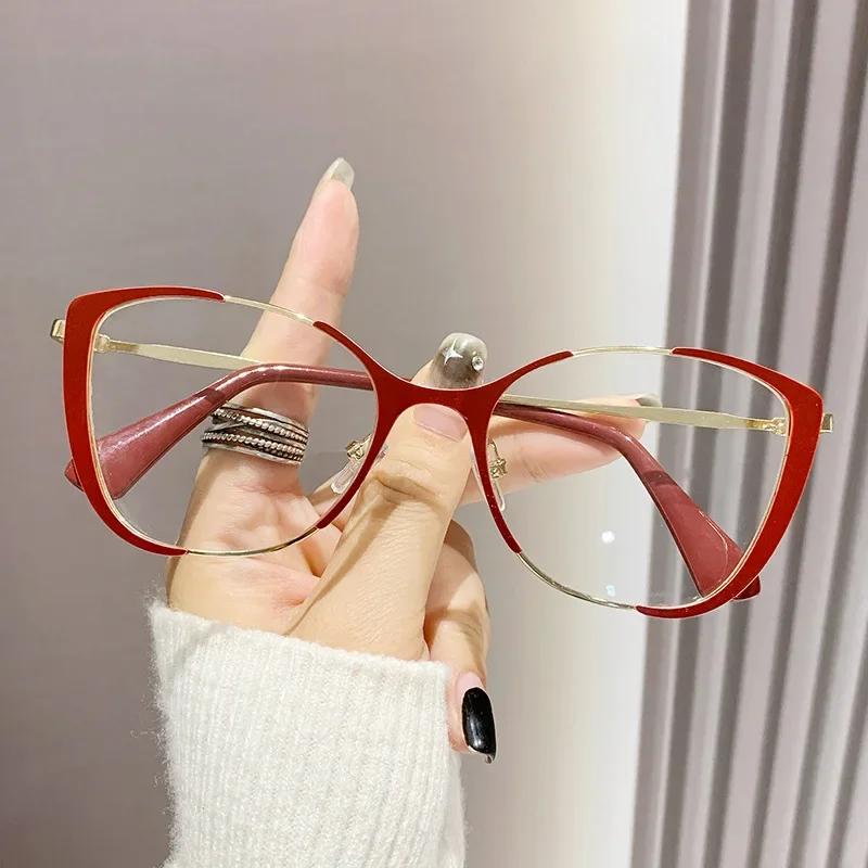 Cool Cat Eye Glasses Women Men Transparent Eyewear Brand Designer Trendy Clear Eyeglasses Fashion Optical Frame