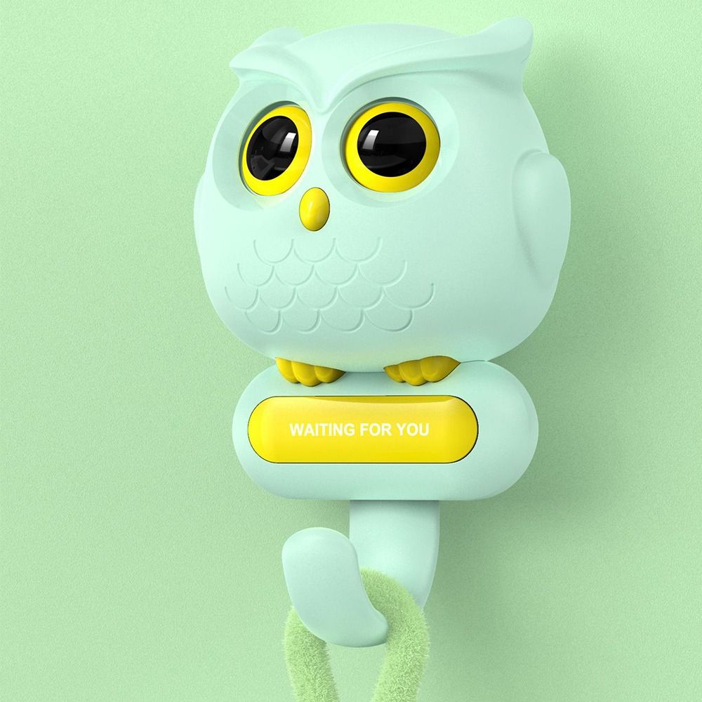 Free Punching Animals Wall Hanging Hook Home Decoration Storage Rack New Owl Blink Hook