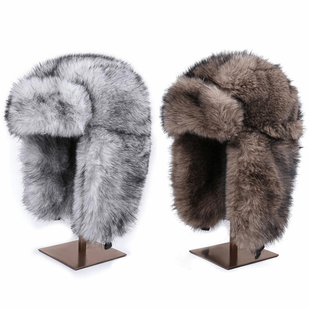 Thick Plush Bomber Hat Fluffy Earflap Hat Fashion Ushanka Hat For Women Men