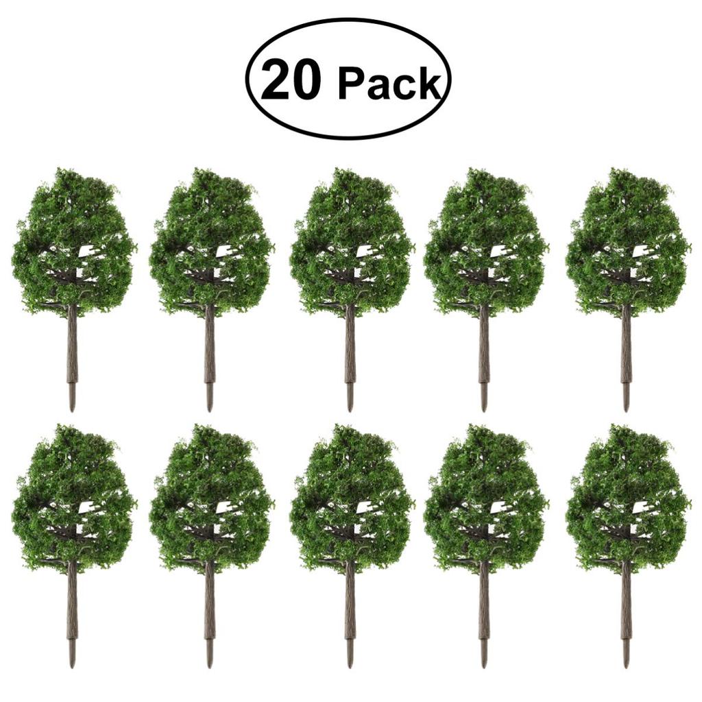 DOITOOL Tree Model Tree Tree Model Railway Miniature Garden Architectural Model Material 1:100 Scenery Collection Landscape Set of 25 Approx. 9cm