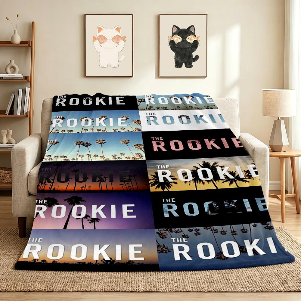 Rookie Palm Trees Flannel Blanket Throw Blanket Soft Warm Sofa Bed Camping home Decor Unique Christmas Gift C9261891