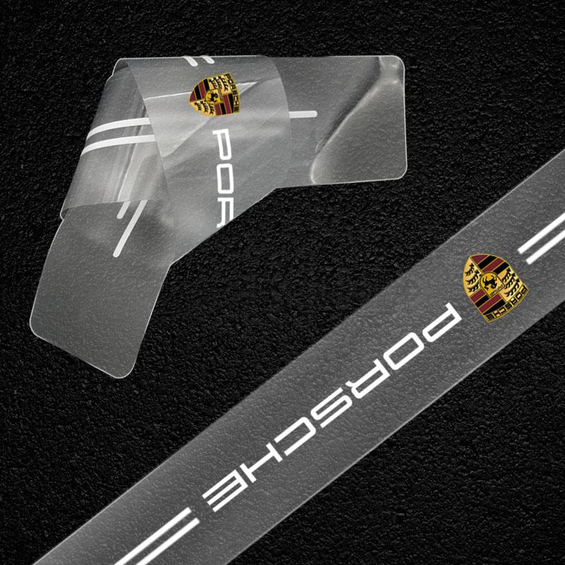 1Pcs Transparent Car Trunk Badge Protective Sticker Car Accessories For Porsche Boxster Cayenne Panamera Macan Cayman 911 918 996 917 991
