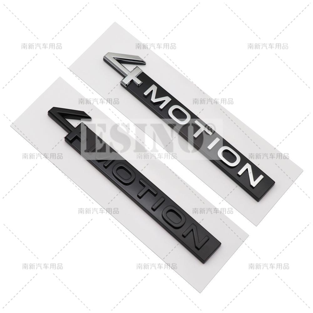 AABIP1 Car Styling 4Motion 3D Rear Trunk Fender ABS Chrome Zinc Alloy Emblem Badge Decal for Volkswagen Tiguan Touareg Tayron