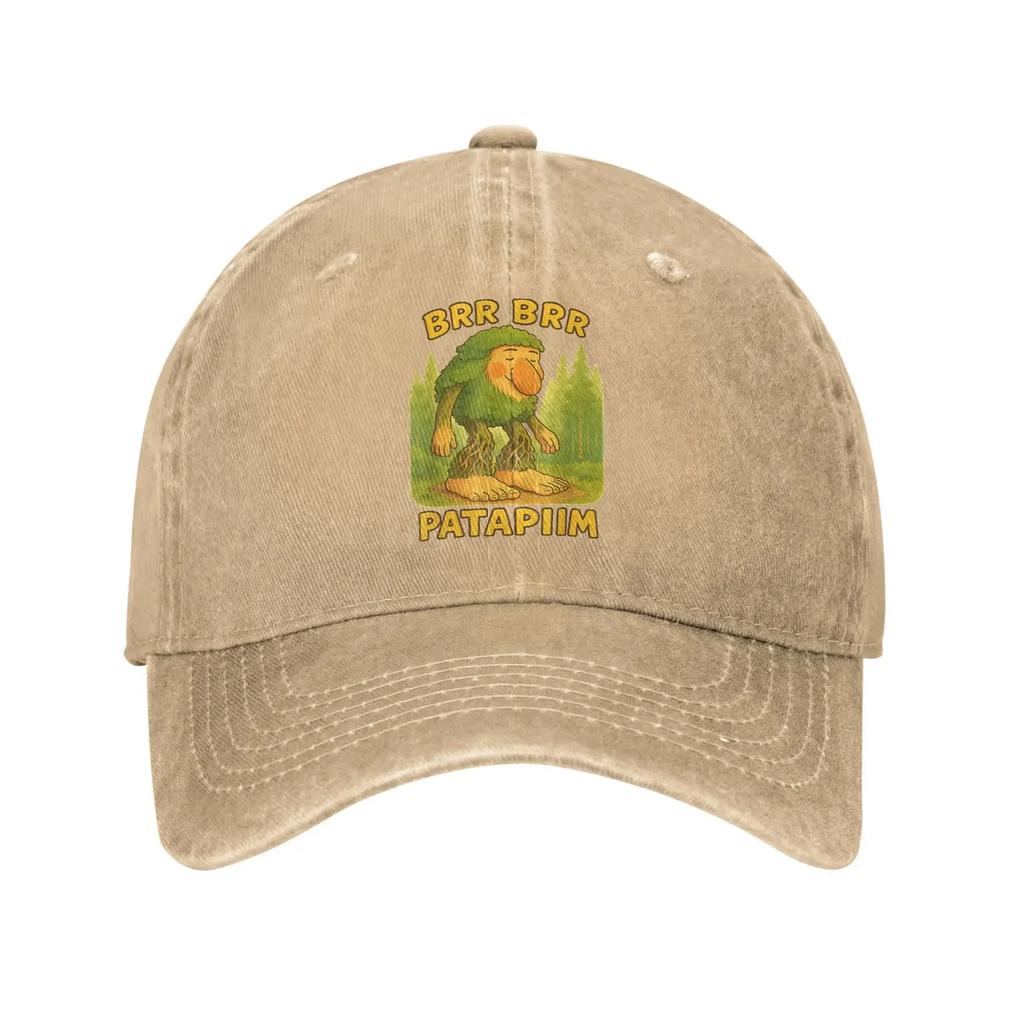 Brr Brr Patapim Italian Brainrot Meme Men Women Baseball Caps  Distressed Cotton Hats Cap Workouts Unstructured Soft Sun Cap