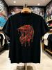 1pc Men' Motocross Helmet Drip Melt Dirt Bike Racing T-Shirt - Helmet Able for Dirt Bike, Casual Rou
