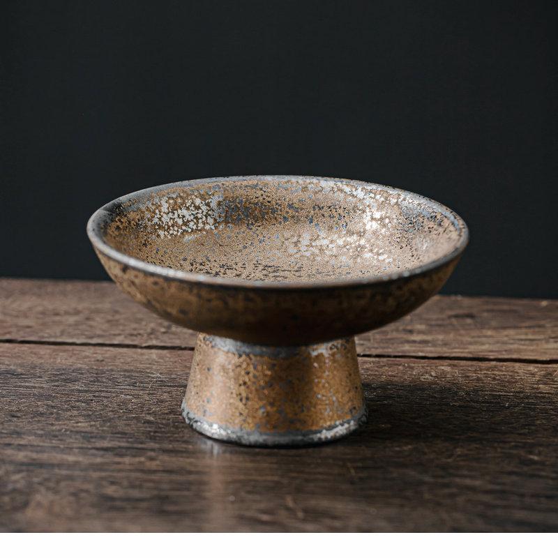 Керамическая тарелка на высоких ножках Поднос для закусок Тарелка для фруктов Поднос для закусок Форма для торта Подставка для торта Тарелки для димсамов Чаша для десерта Сервировочные тарелки