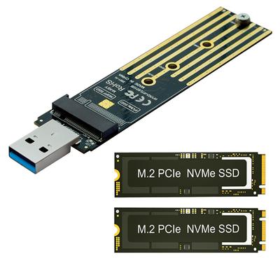 Адаптер M.2-USB 10 Гбит/с M-Key M.2 NVME-USB кардридер, двухпротокольная плата NVMe SATA M2 SSD для M.2 2230 2242 2260 2280 SSD