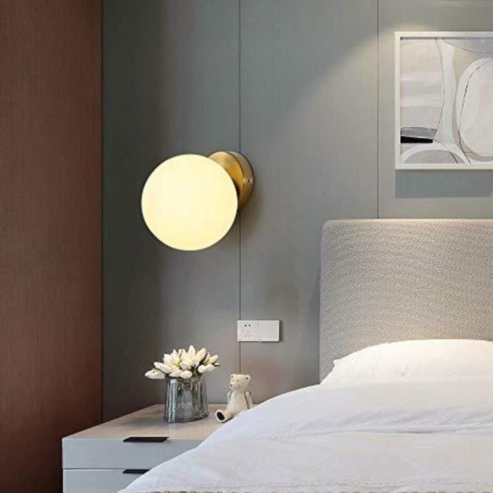 Applique Murale - Creative Art Ball - Verre dépoli - Métal galvanisé - Design contemporain