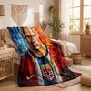 Erling Haaland Theme Fleece Blanket Cozy Soft Plush Blanket For Bedroom Couch Travel