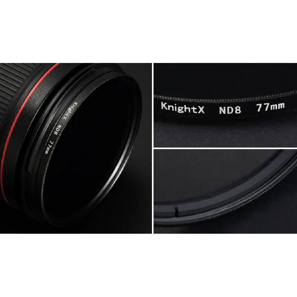 KnightX Фильтр нейтральной плотности для объектива DSLR-камеры ND ND4 ND16 для Nikon d3500 49-77 мм