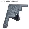 Модель истребителя NS Bomber, 1:200 Модель самолета-истребителя-стратегического бомбардировщика-невидимки B-2 Phantom ВВС США из сплава