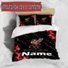 3pcs Duvet Cover Set (1*Duvet Cover + 2*Pillowcase, Without Core), Custom Name Liverpool F.C Pattern Bedding Set, Home Bedroom Decor Gift