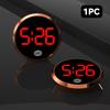 Светодиодные светящиеся автомобильные часы, автомобильные внутренние наклеиваемые мини-цифровые часы, автомобильные украшения, аксессуары