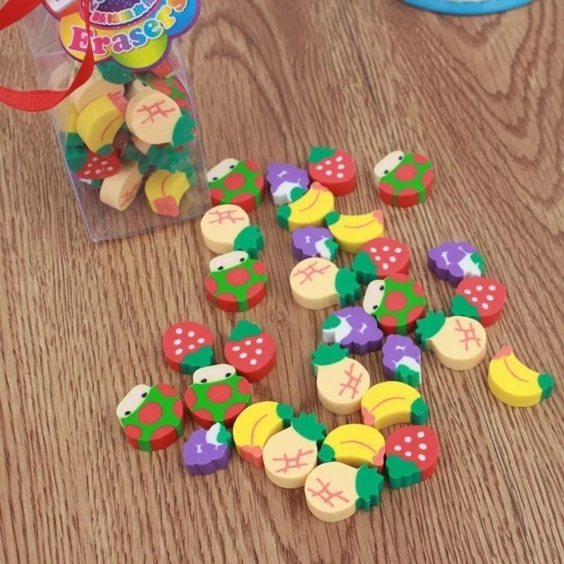 Милый мини-фруктовый резиновый карандаш-ластик для детей Канцелярские принадлежности/Подарки/Игрушки-призы для студентов Мини-новинки-ластики