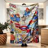 Paddington Bear Print Blanket - Soft & Comfortable, for Bedroom, Travel, Sofa, Home Decoration - Birthday Christmas Gift for Friend